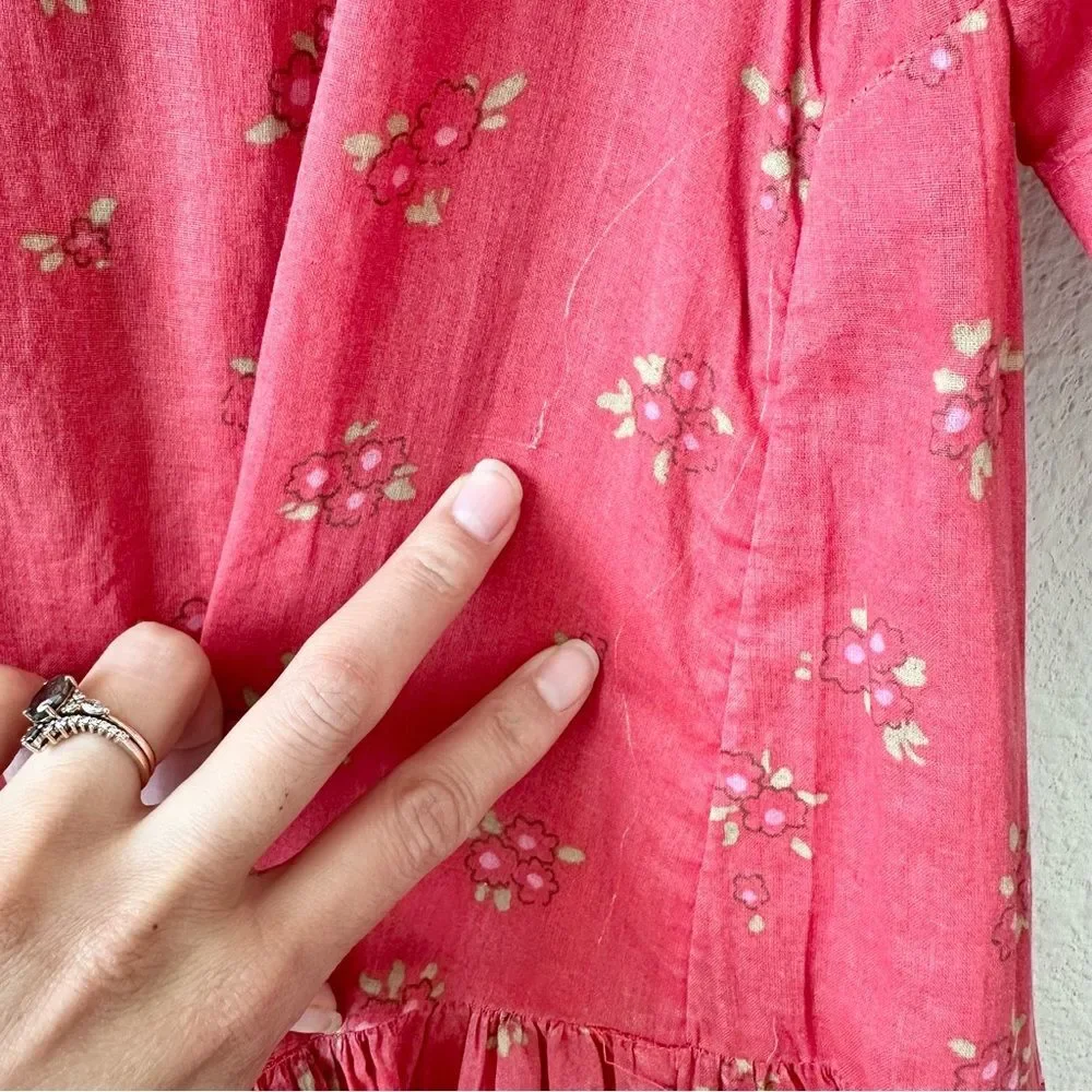 NWOT Free People Bella Mae Midi Dress in Red Size XS